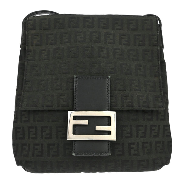 Fendi Crossbody Zucchino in Tela Zucchino Nero Vintage