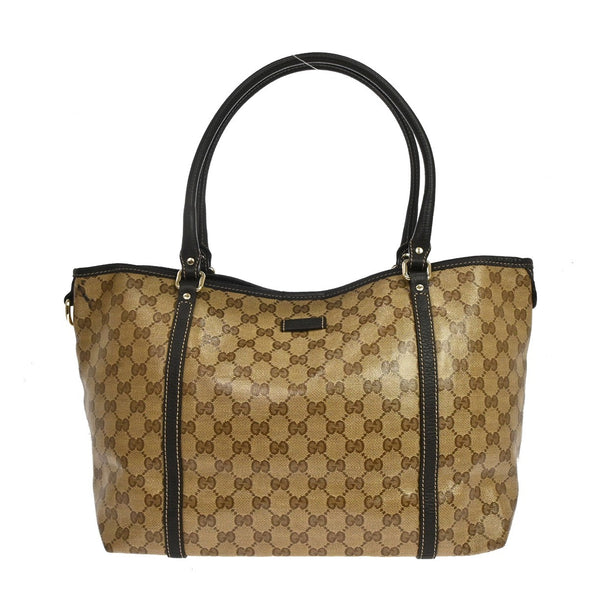 Gucci Joy Tote in Tela GG Crystal Marrone Vintage