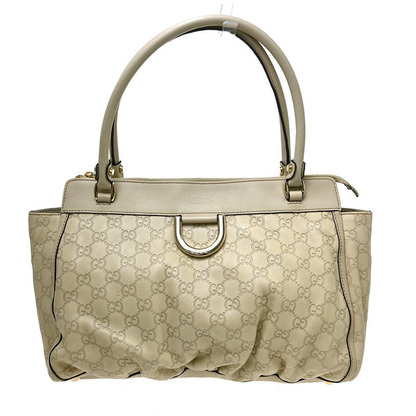 Gucci Tote Guccissima in Pelle Guccissima Bianco Panna Vintage