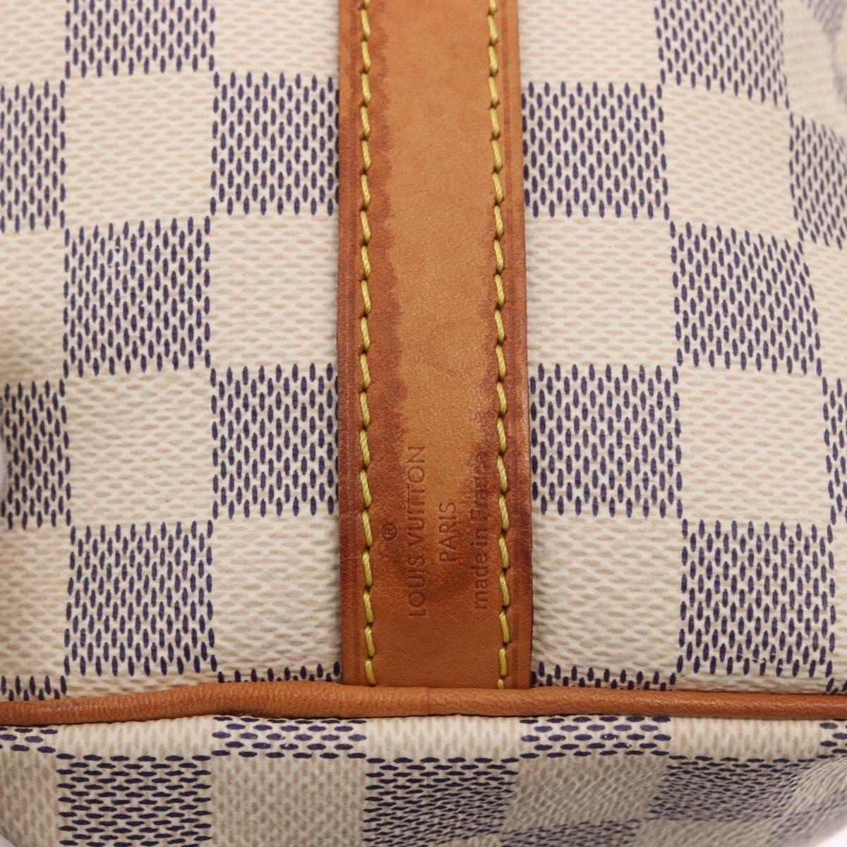 Louis Vuitton Damier Azur Speedy Bandouliere 25 Handbag Authentic ka5166A - photo 10