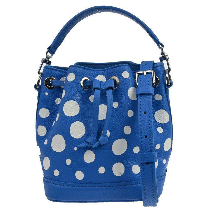 Louis Vuitton Nano Noé x Yayoi Kusama in Pelle Blu Vintage