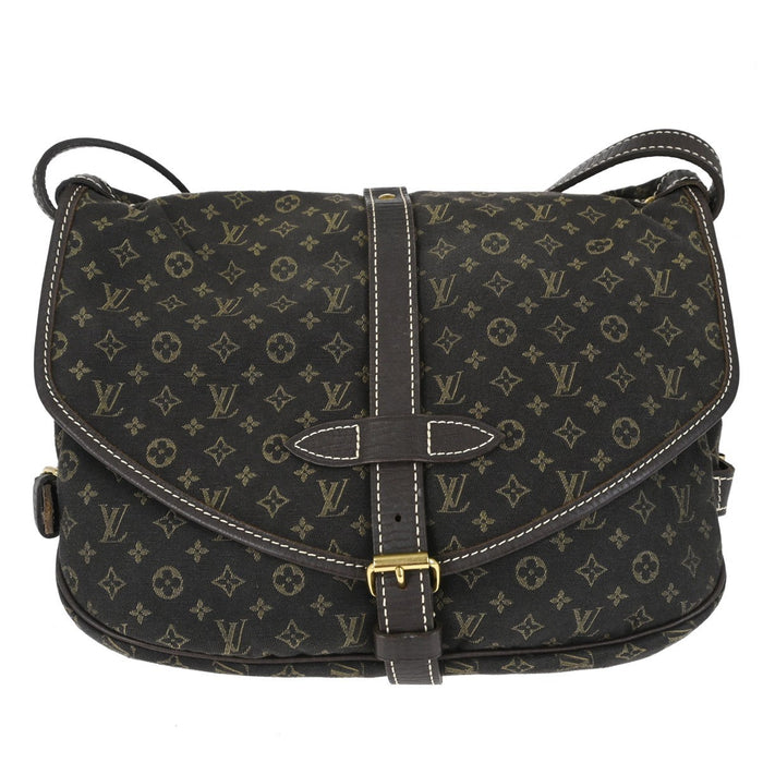 Louis Vuitton Saumur 30 in Tela Monogram Mini Lin Marrone Vintage