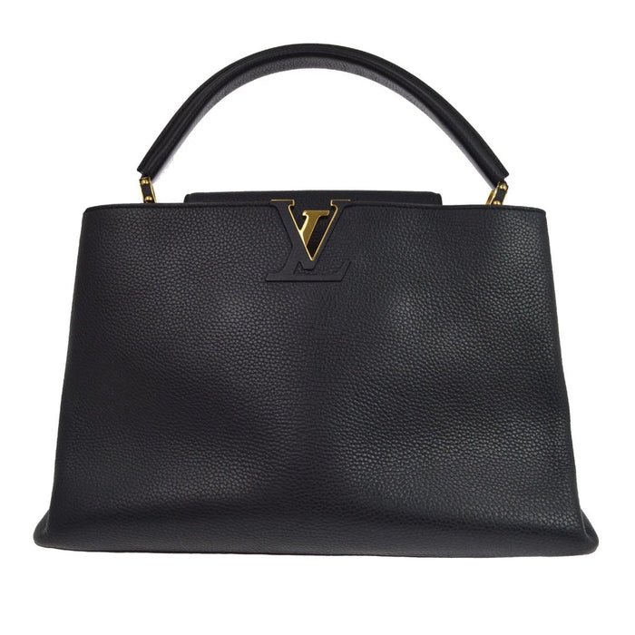 Borsa Louis Vuitton Capucine GM Hand Bag Vintage in Pelle Nero