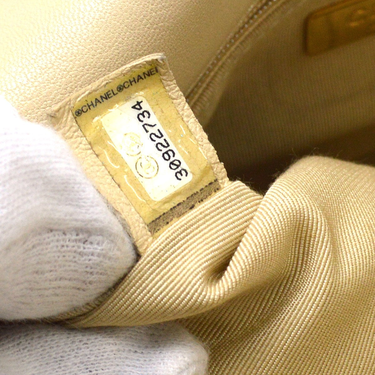 Chanel Beige Lambskin Dix-neuf 19 Large 2way Handbag