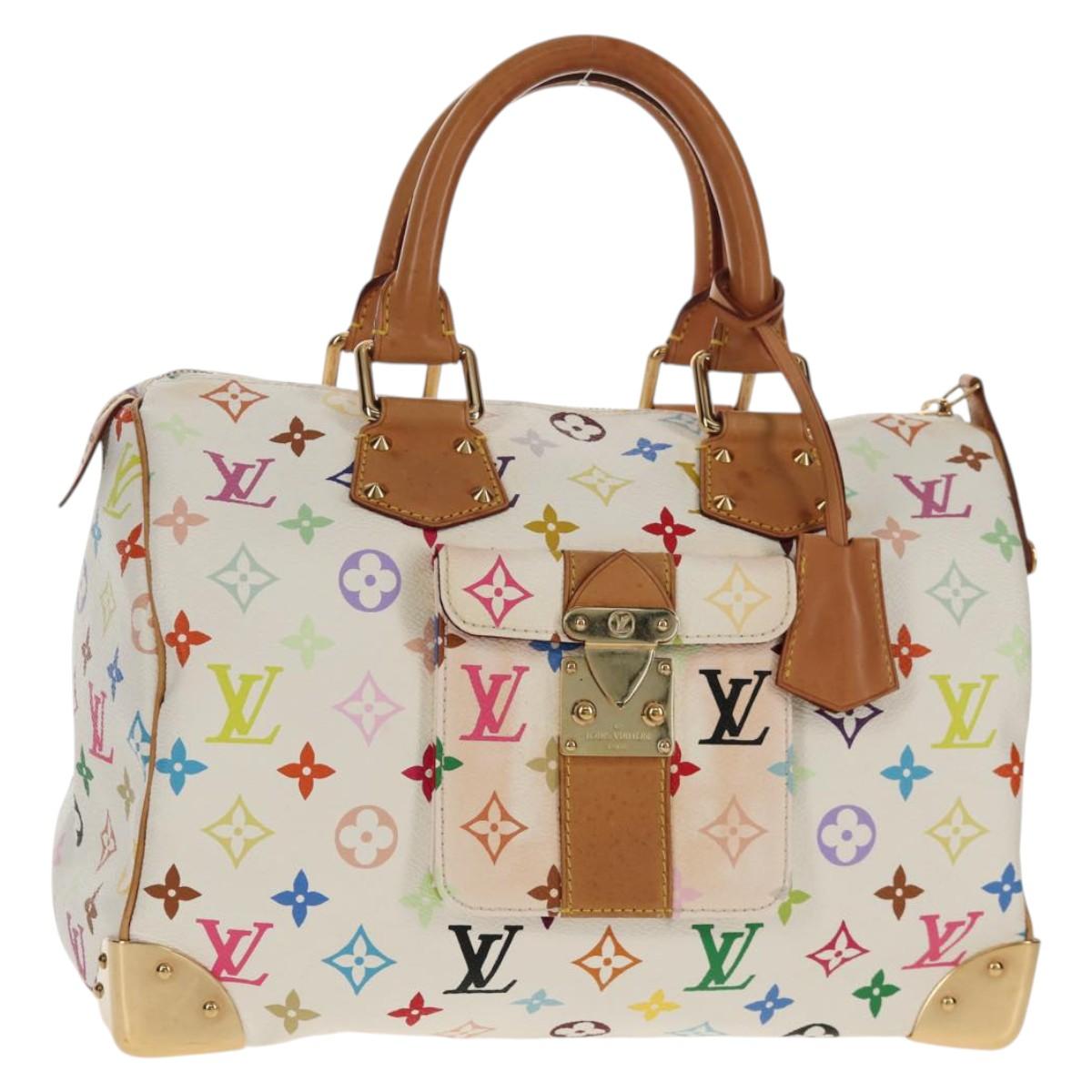 Louis Vuitton Multicolor Speedy 30 Handbag White Authentic 150196V - photo 1