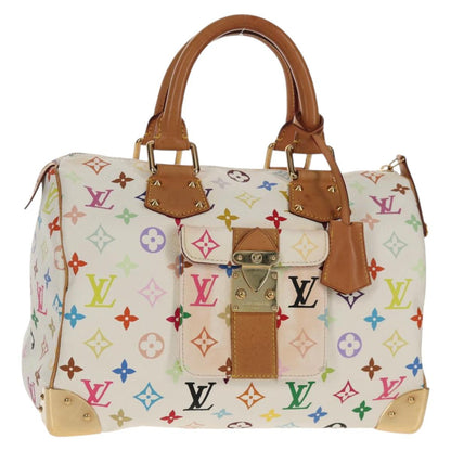 Louis Vuitton Multicolor Speedy 30 Handbag White Authentic 150196V - photo 1