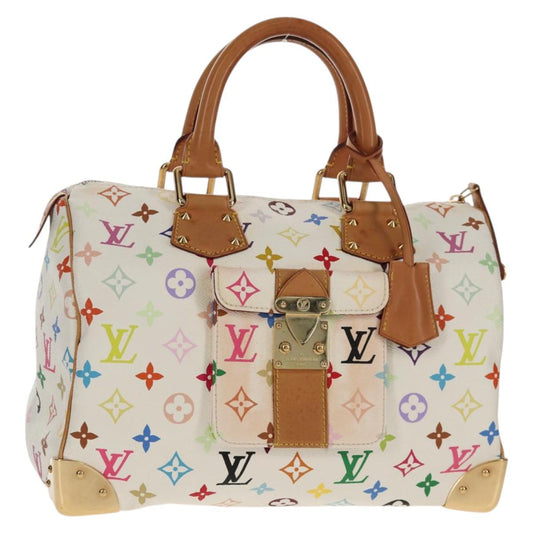 Louis Vuitton Multicolor Speedy 30 Handbag White Authentic 150196V - photo 1