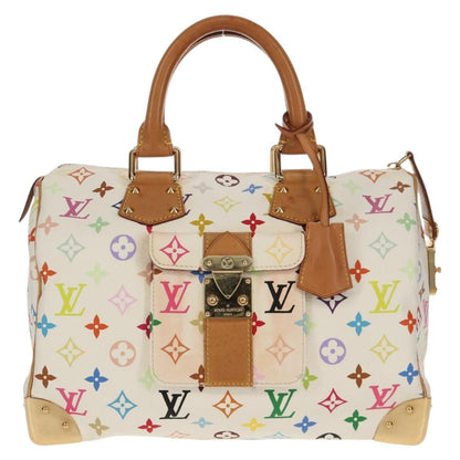 Louis Vuitton Multicolor Speedy 30 Handbag White Authentic 150196V - photo 2