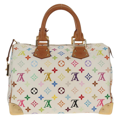 Louis Vuitton Multicolor Speedy 30 Handbag White Authentic 150196V - photo 3