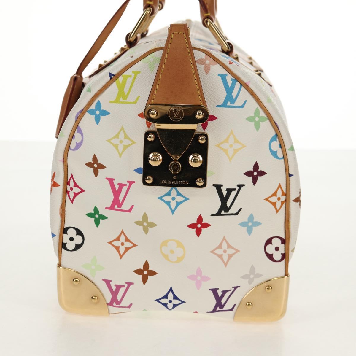 Louis Vuitton Multicolor Speedy 30 Handbag White Authentic 150196V - photo 4