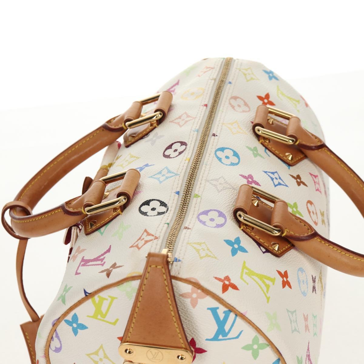 Louis Vuitton Multicolor Speedy 30 Handbag White Authentic 150196V - photo 6