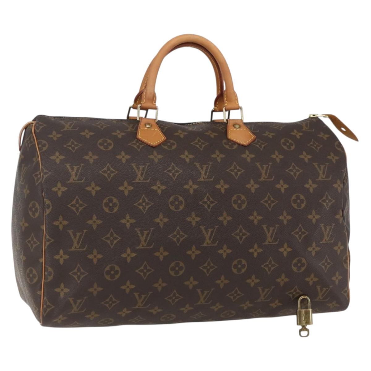 Louis Vuitton Speedy 40 Monogram Canvas Handbag Authentic 156336V - photo 1