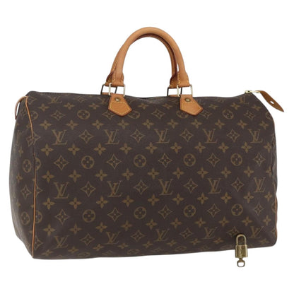 Louis Vuitton Speedy 40 Monogram Canvas Handbag Authentic 156336V - photo 1