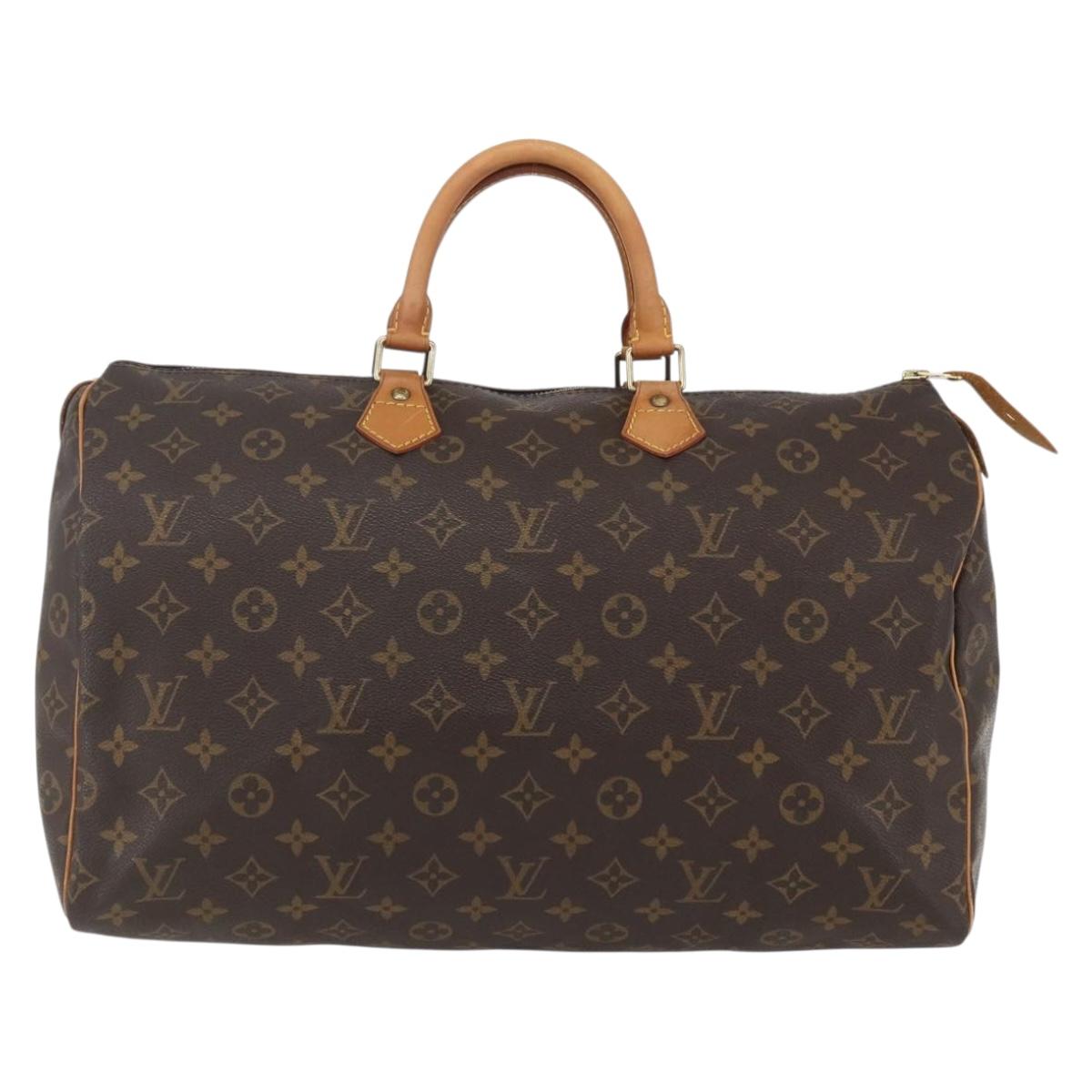 Louis Vuitton Speedy 40 Monogram Canvas Handbag Authentic 156336V - photo 2