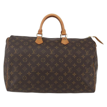 Louis Vuitton Speedy 40 Monogram Canvas Handbag Authentic 156336V - photo 2