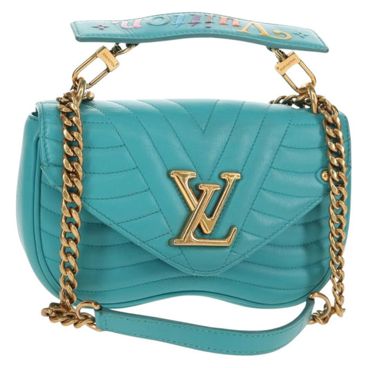 Louis Vuitton New Wave PM Heart Bag Shoulder Bag Turquoise Blue Authentic 157113M - photo 1