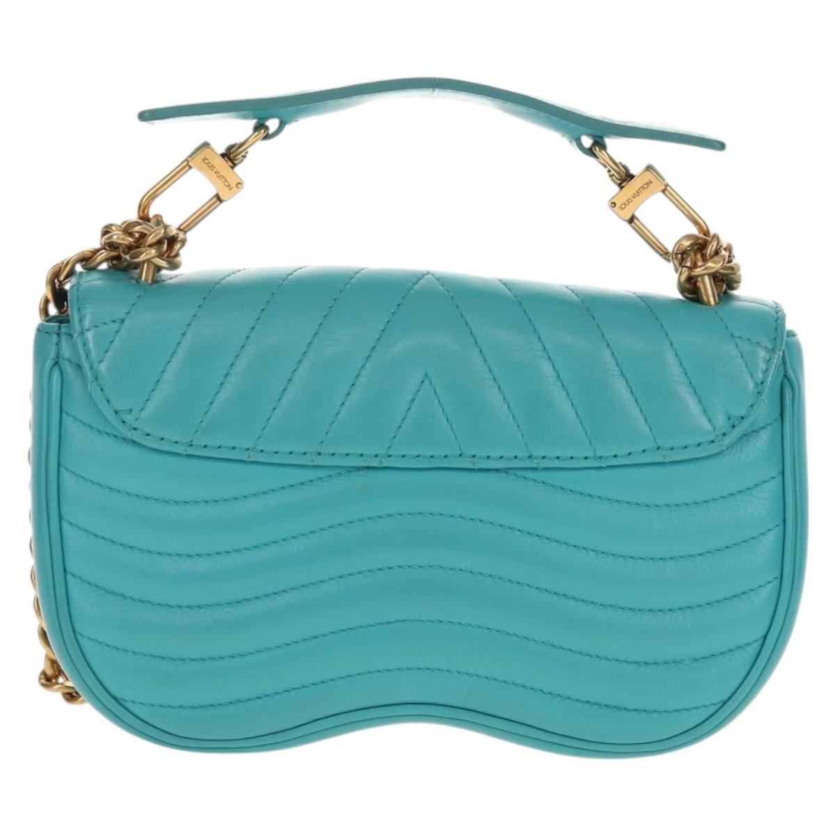 Louis Vuitton New Wave PM Heart Bag Shoulder Bag Turquoise Blue Authentic 157113M - photo 2
