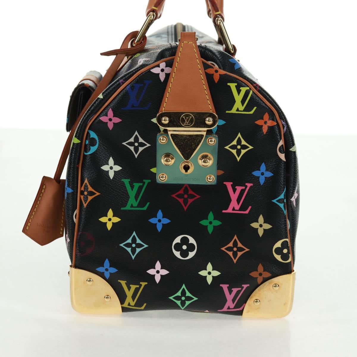Louis Vuitton Multicolor Speedy 30 Handbag Black Authentic 157571SM - photo 3