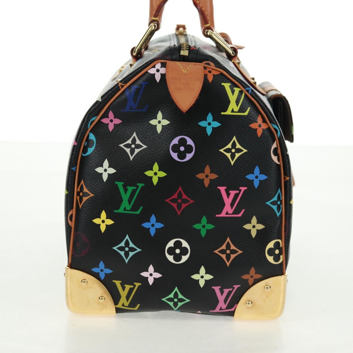 Louis Vuitton Multicolor Speedy 30 Handbag Black Authentic 157571SM - photo 4