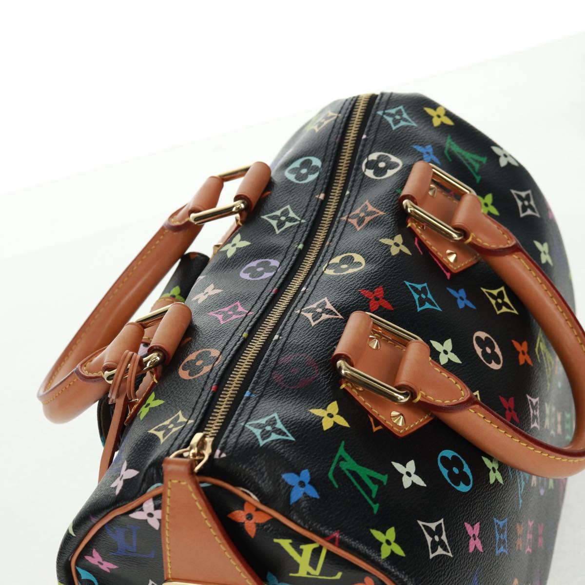 Louis Vuitton Multicolor Speedy 30 Handbag Black Authentic 157571SM - photo 6
