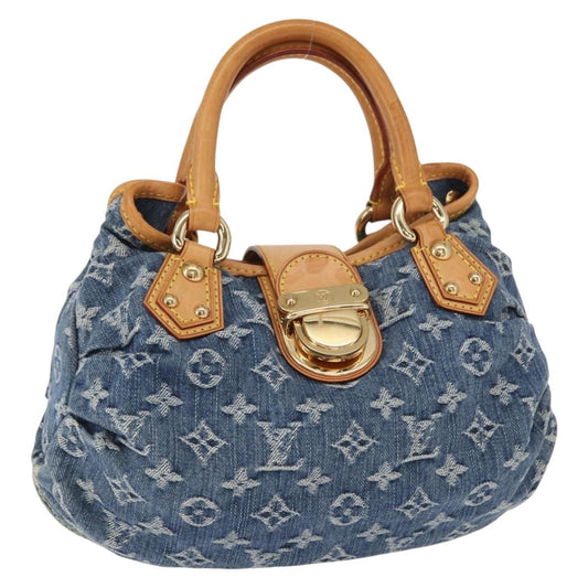 Louis Vuitton Denim Preity Handbag Blue Authentic 157975SAV - photo 1