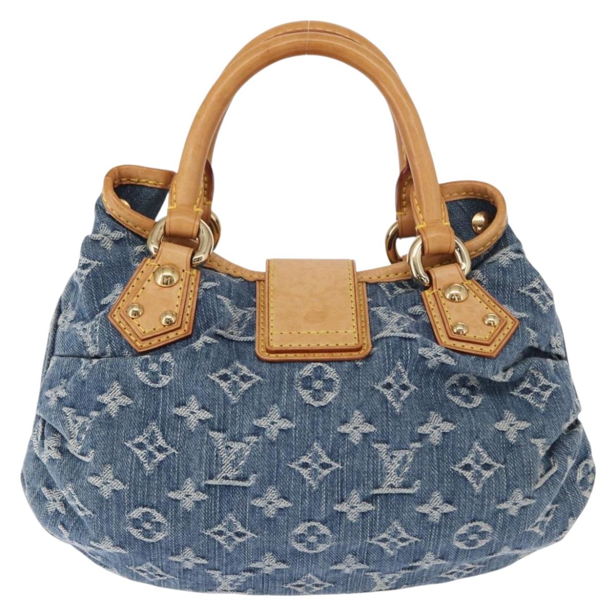 Louis Vuitton Denim Preity Handbag Blue Authentic 157975SAV - photo 2