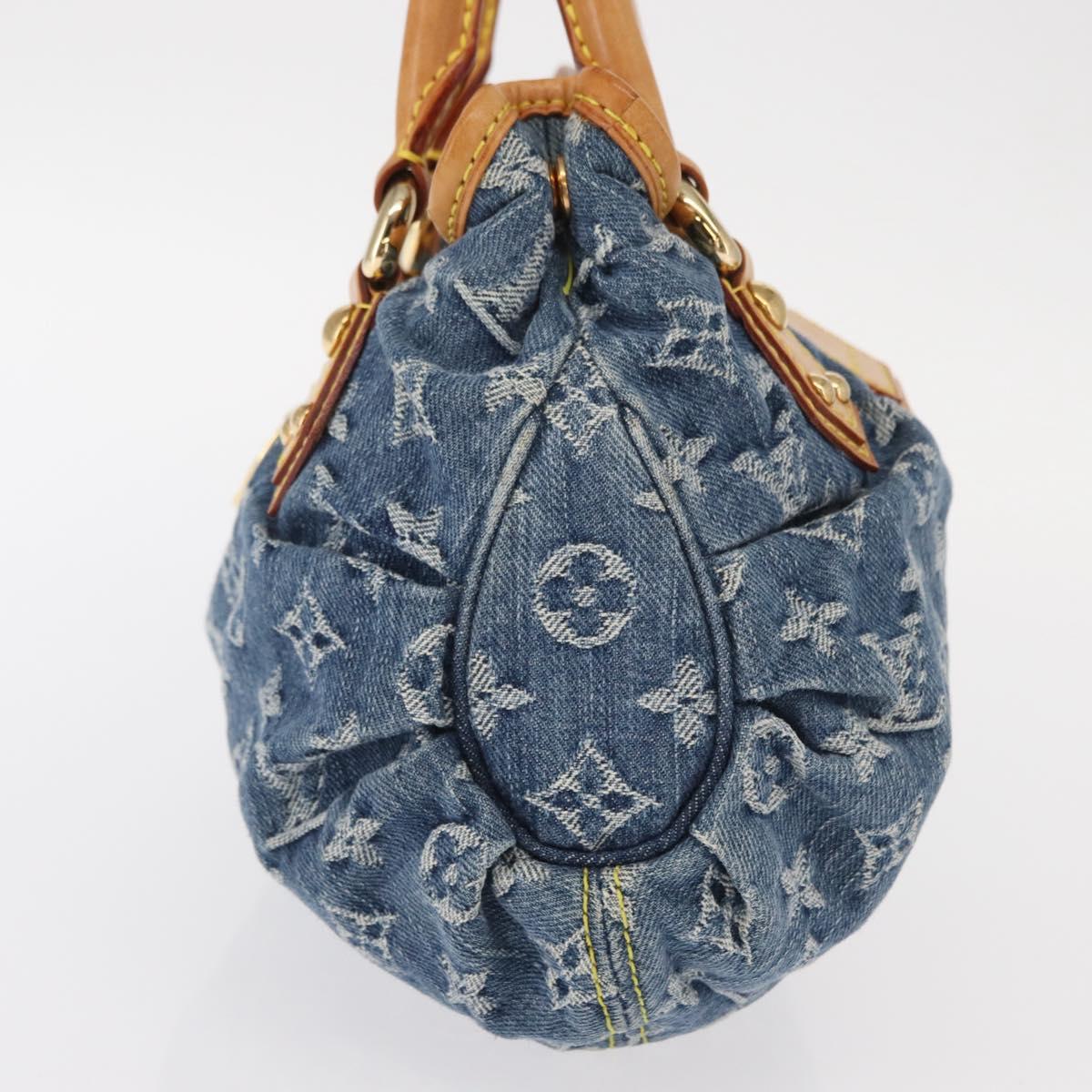 Louis Vuitton Denim Preity Handbag Blue Authentic 157975SAV - photo 3