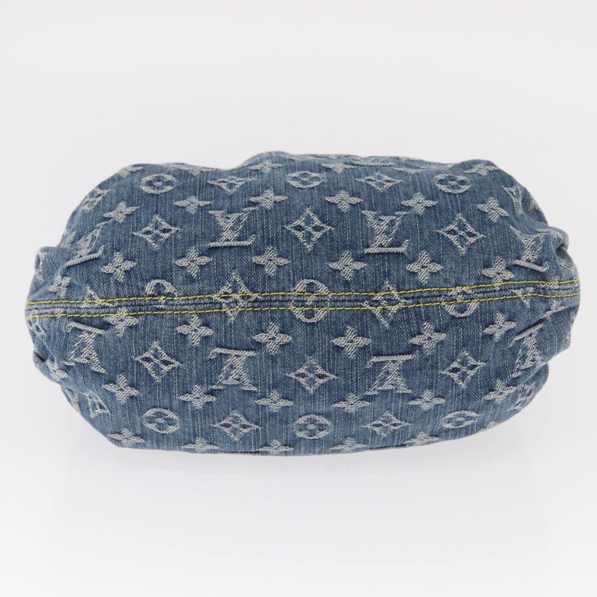 Louis Vuitton Denim Preity Handbag Blue Authentic 157975SAV - photo 5