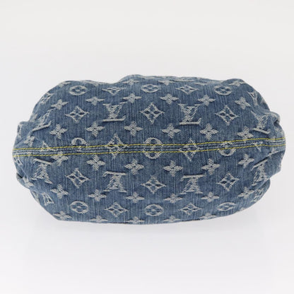 Louis Vuitton Denim Preity Handbag Blue Authentic 157975SAV - photo 5