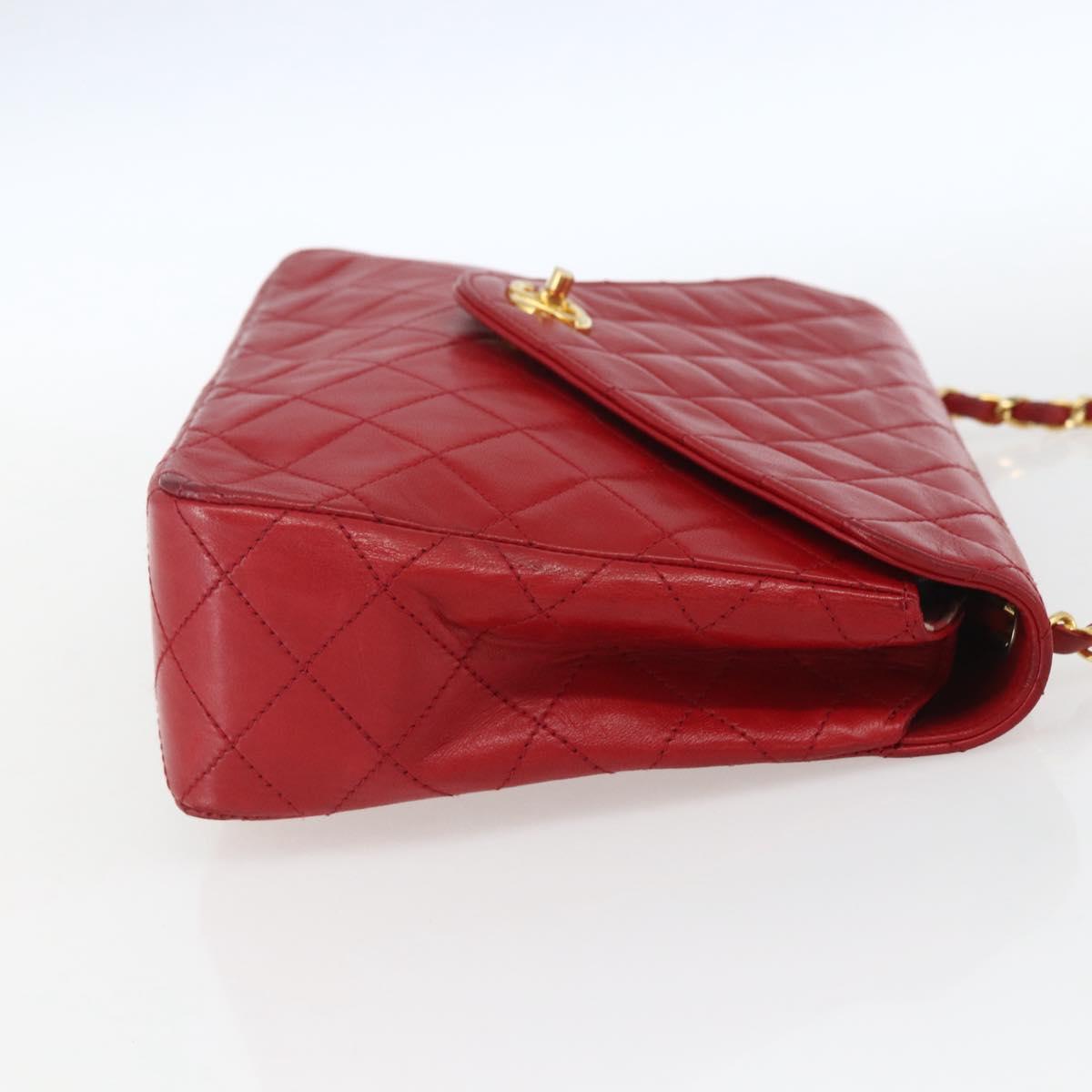 CHANEL Matelasse Chain Bag Rossa Originale | Borsa a Catena Oro
