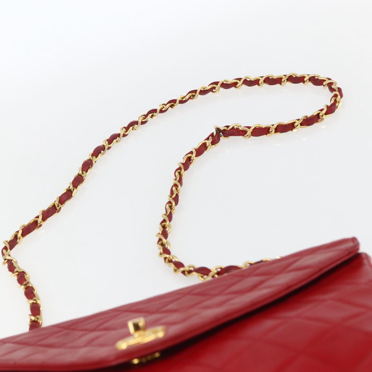 CHANEL Matelasse Chain Bag Rossa Originale | Borsa a Catena Oro