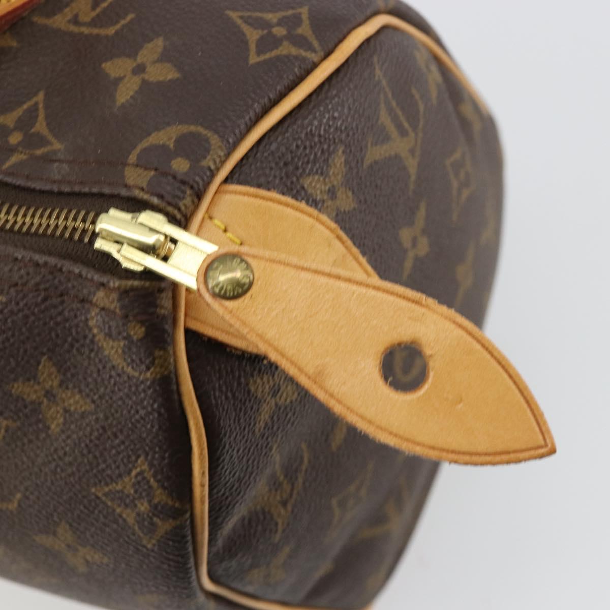 Louis Vuitton Speedy 25 Monogram Canvas Handbag Authentic 165271A - photo 9