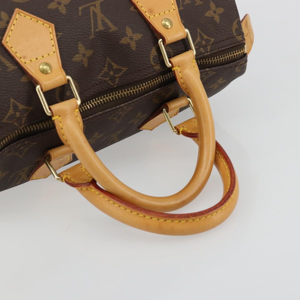Louis Vuitton Speedy 25 Monogram Canvas Handbag Authentic 165271A - photo 7
