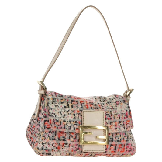 FENDI Zucchino Canvas Baguette Bag Rosa Oro Originale | Mamma Baguette