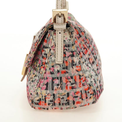 FENDI Zucchino Canvas Baguette Bag Rosa Oro Originale | Mamma Baguette