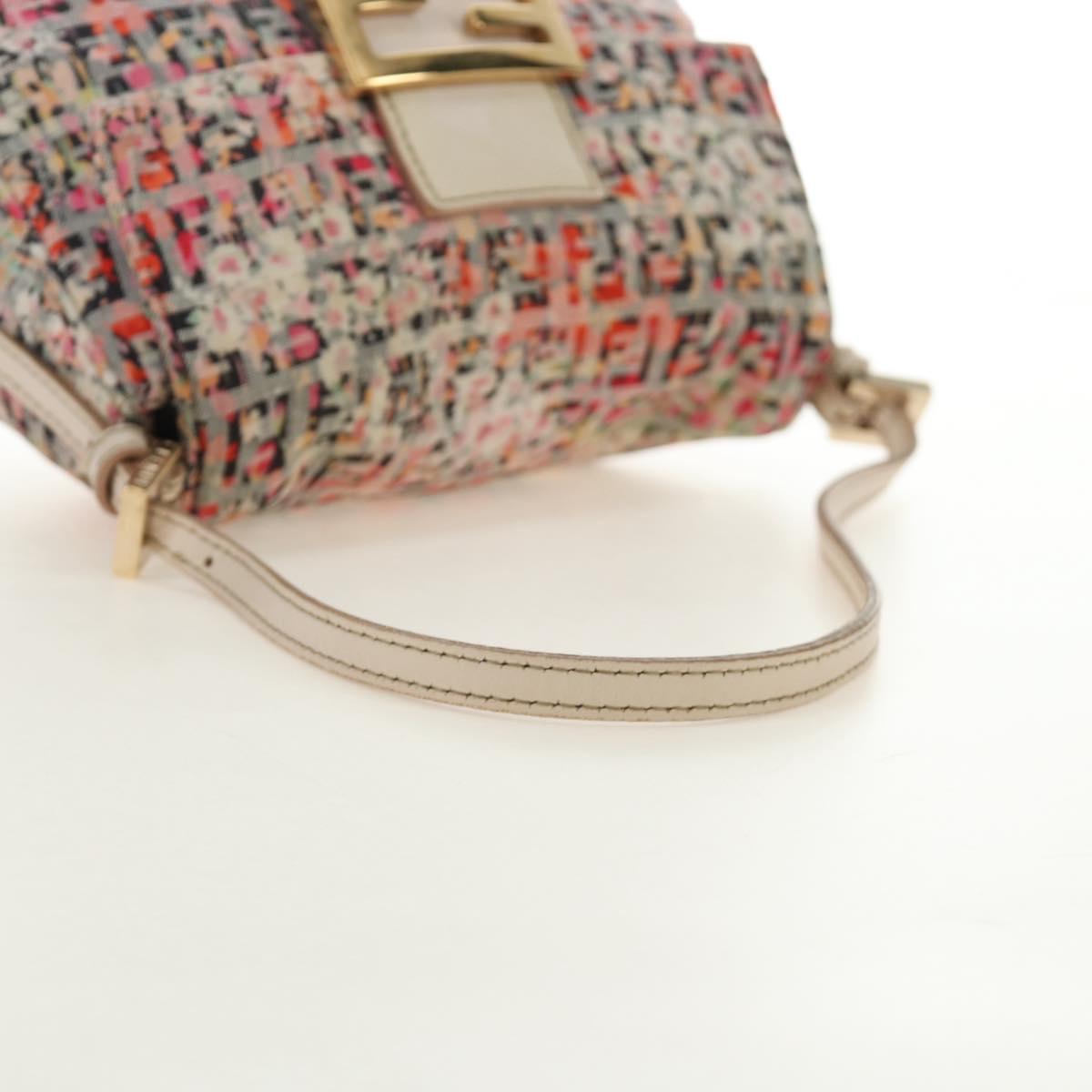 FENDI Zucchino Canvas Baguette Bag Rosa Oro Originale | Mamma Baguette