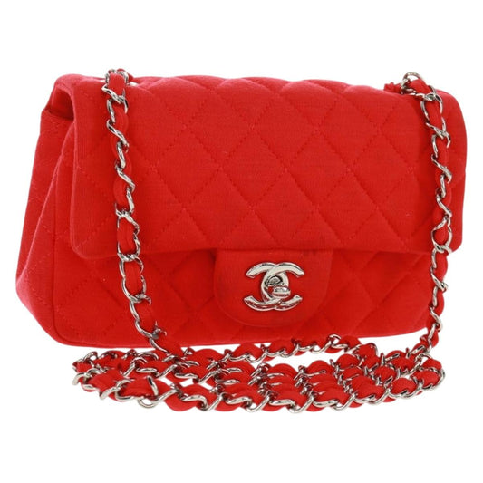 CHANEL Matelasse 20 Chain Bag Rossa Argento Originale | Cotone