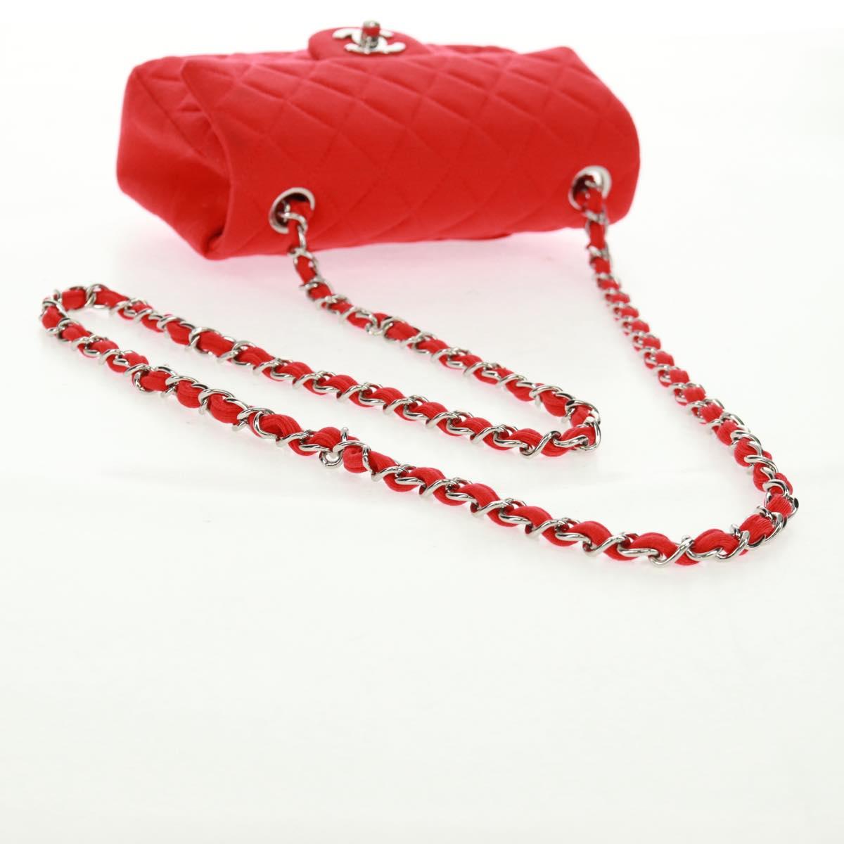 CHANEL Matelasse 20 Chain Bag Rossa Argento Originale | Cotone