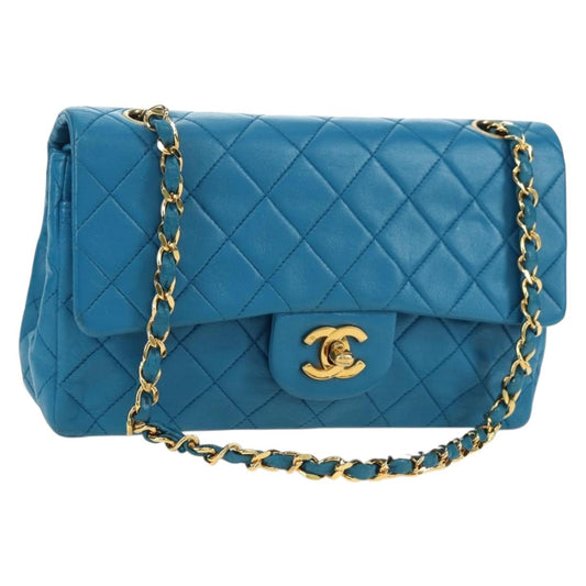 CHANEL Matelasse 23 Chain Bag Blu Originale | Borsa Oro