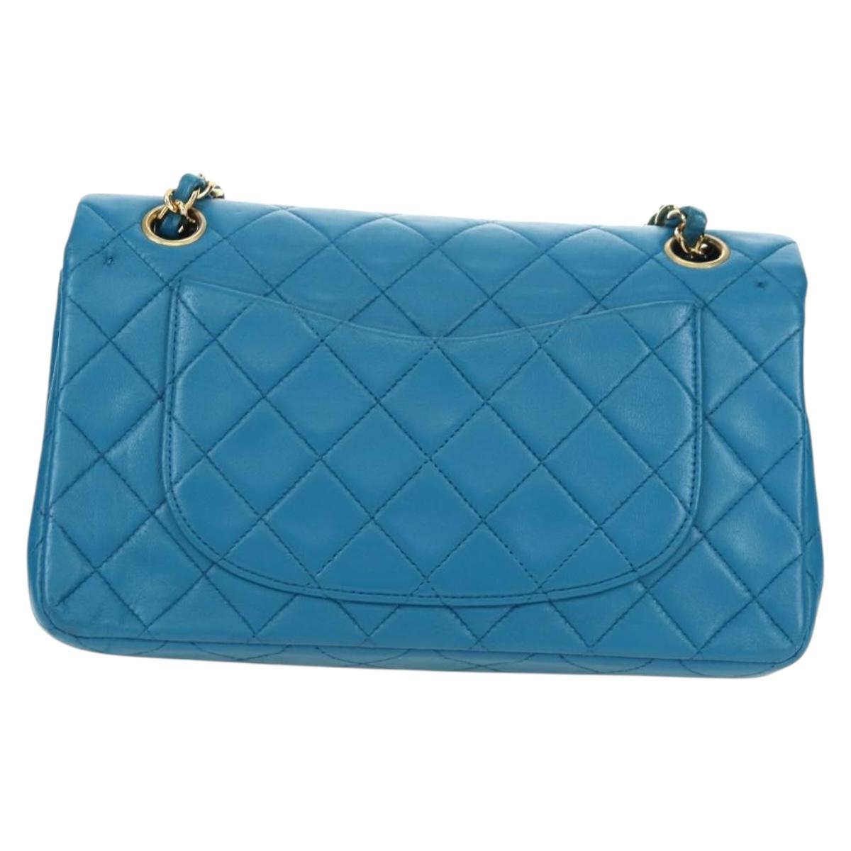 CHANEL Matelasse 23 Chain Bag Blu Originale | Borsa Oro