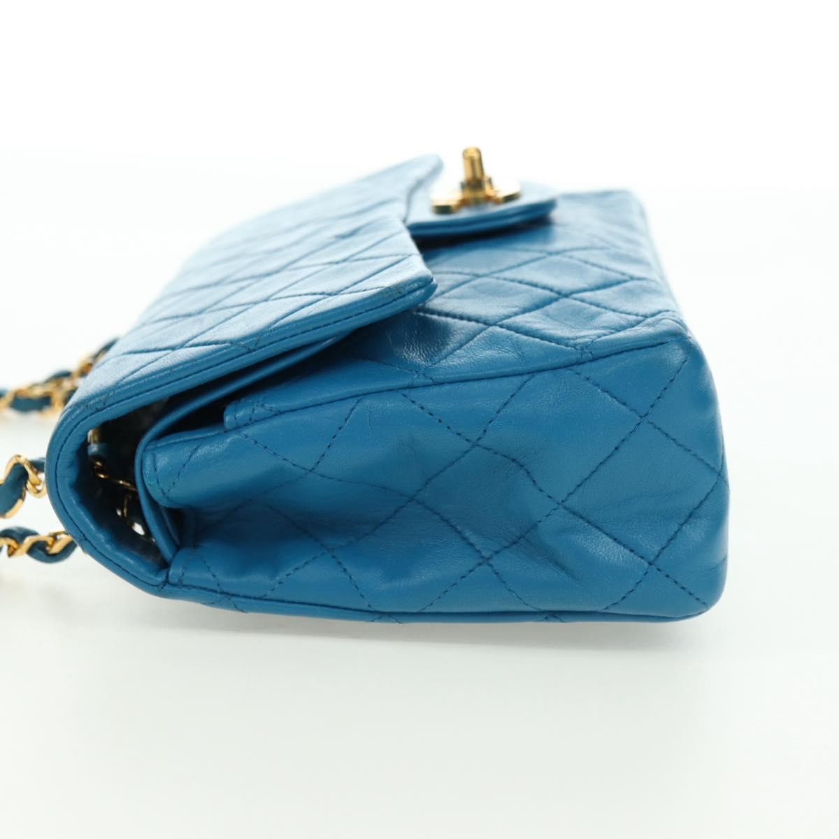 CHANEL Matelasse 23 Chain Bag Blu Originale | Borsa Oro