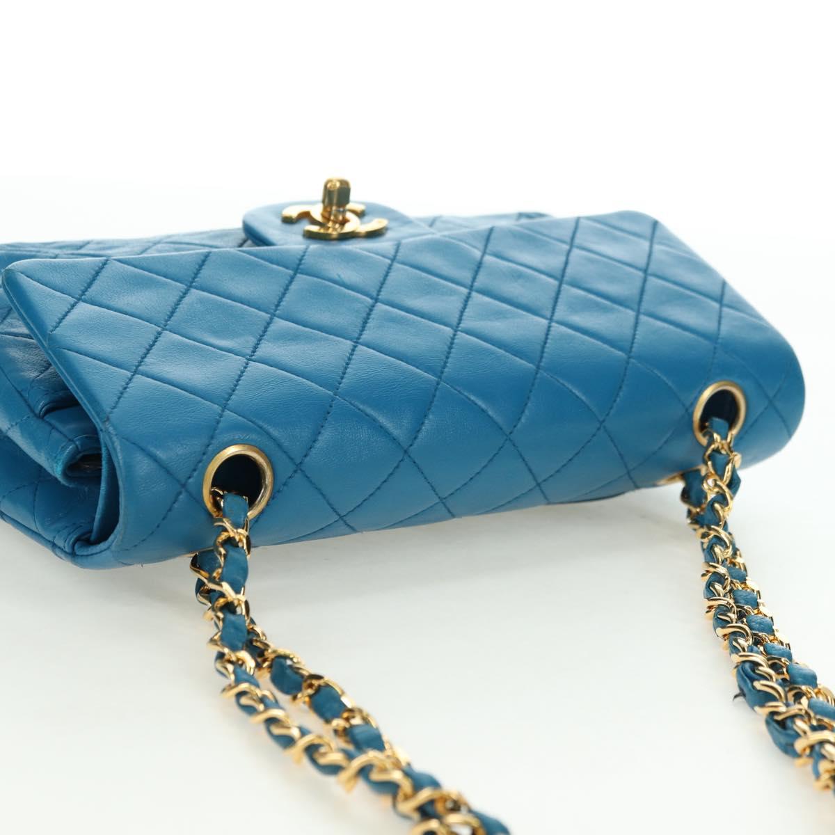 CHANEL Matelasse 23 Chain Bag Blu Originale | Borsa Oro