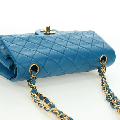 CHANEL Matelasse 23 Chain Bag Blu Originale | Borsa Oro