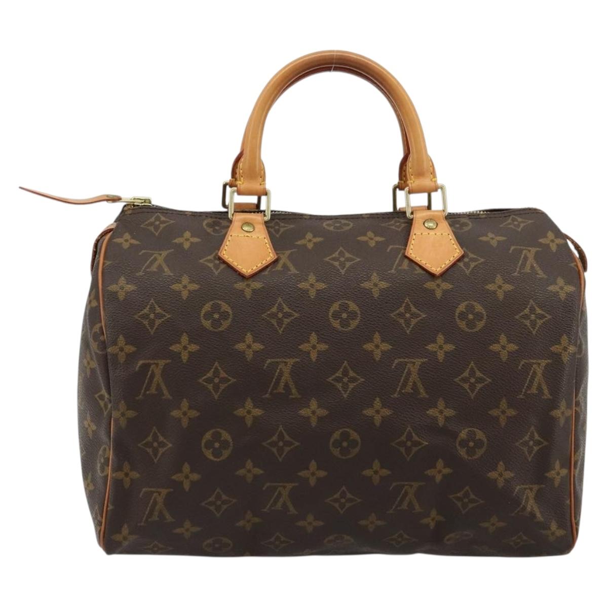 Louis Vuitton Speedy 30 Monogram Canvas Handbag Authentic M41526 - photo 2