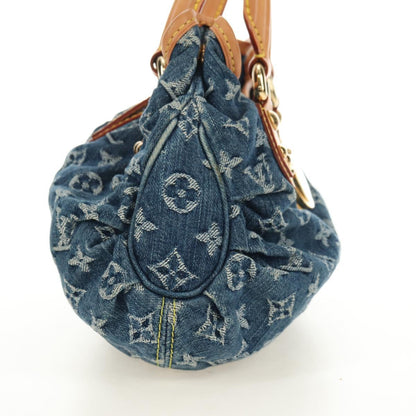 Louis Vuitton Denim Preity Handbag Blue Authentic 181366SAM - photo 4