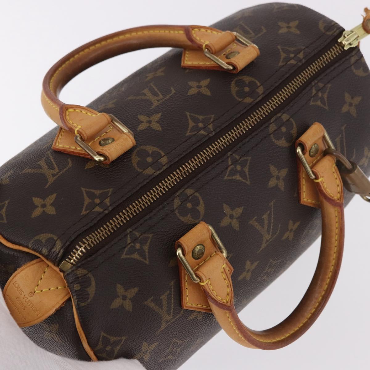 Louis Vuitton Speedy 25 Monogram Canvas Handbag Authentic M41528 - photo 6