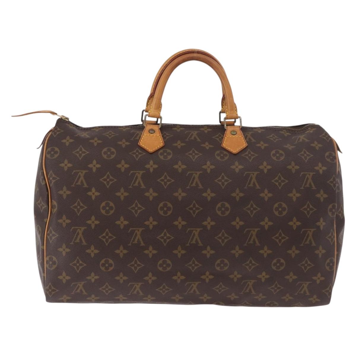 Louis Vuitton Speedy 40 Monogram Canvas Handbag Authentic M41522 Grade BC - photo 2