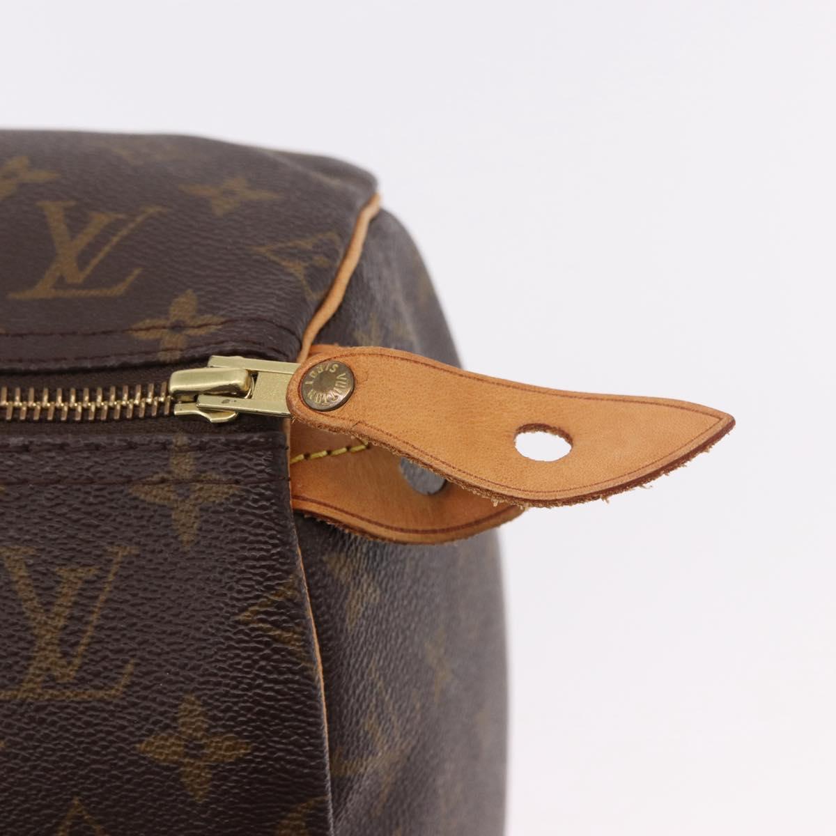 Louis Vuitton Speedy 40 Monogram Canvas Handbag Authentic M41522 Grade B - photo 9