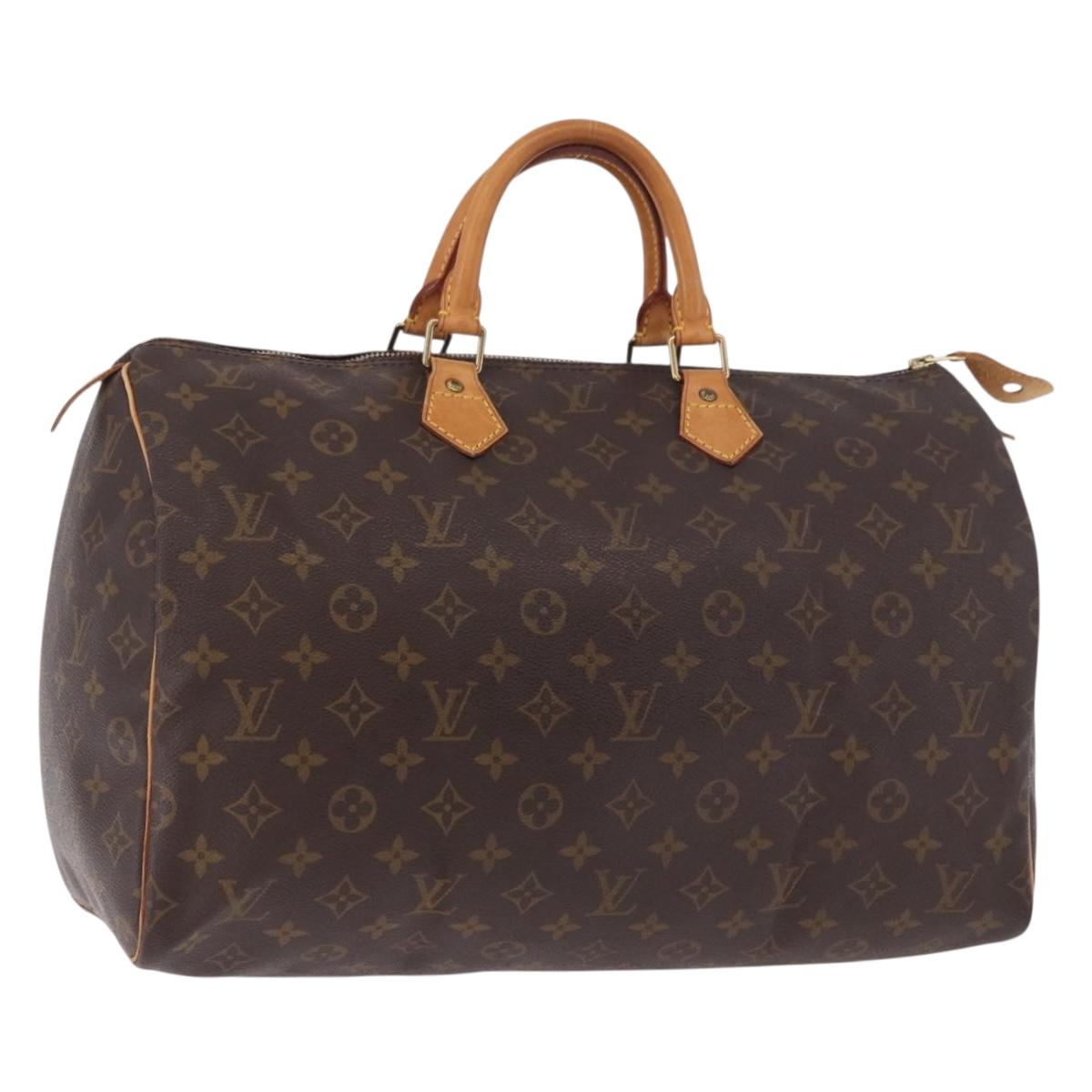 Louis Vuitton Speedy 40 Monogram Canvas Handbag Authentic M41522 Grade B - photo 1