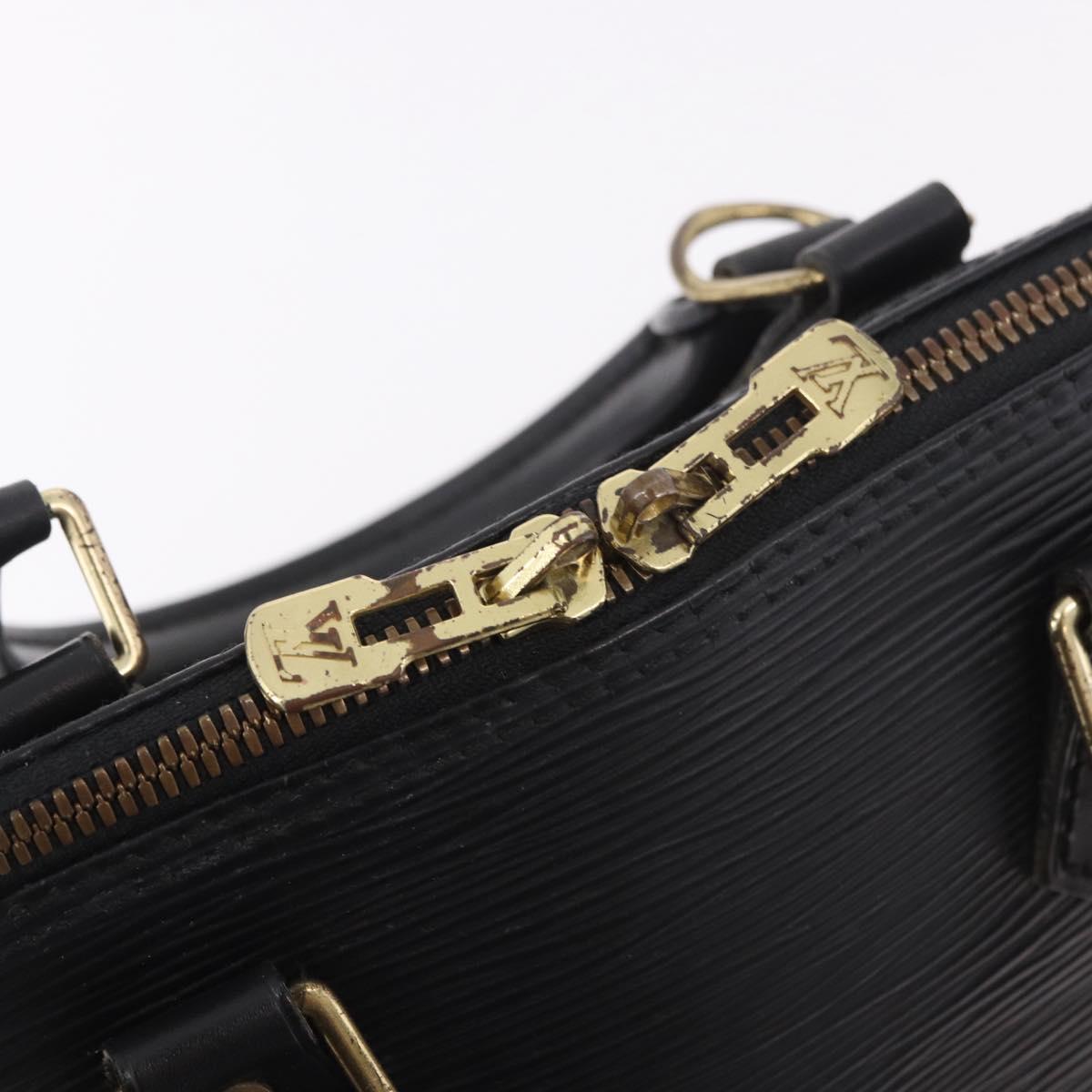 Louis Vuitton Alma Epi Leather Handbag in Black Authentic M52142 - photo 10